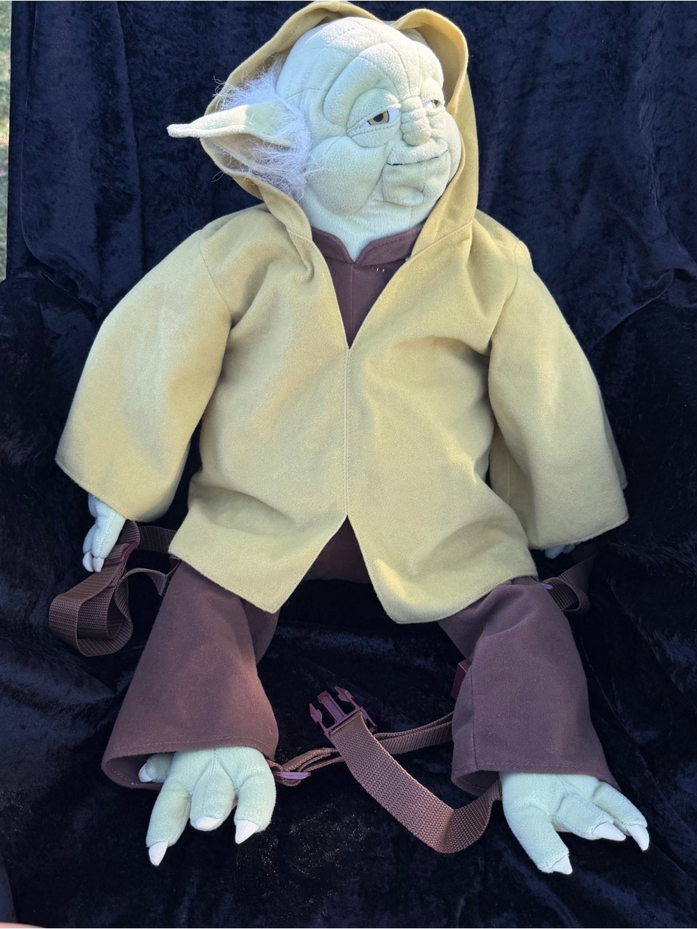 Star Wars Disney Parks YODA PLUSH BACKPACK Lucas Film Jedi Master 24” RARE